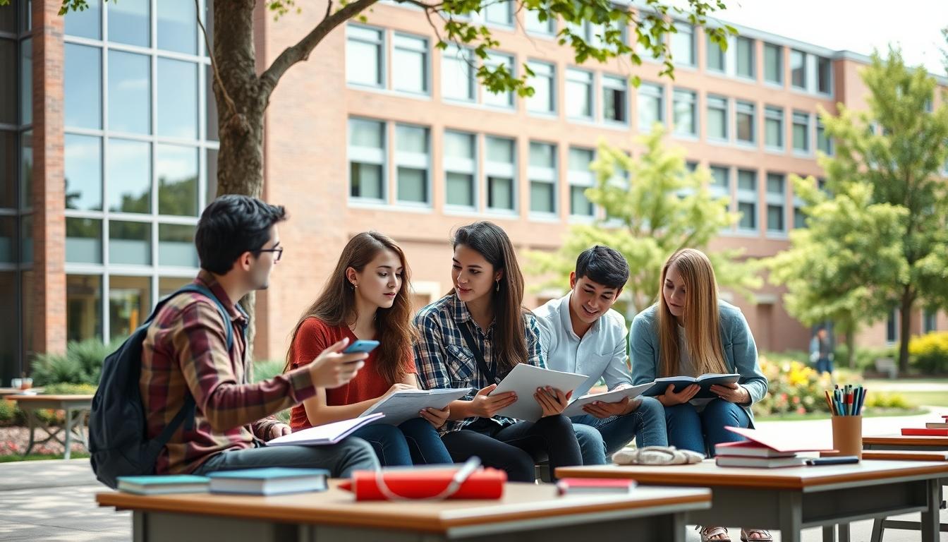 Student developing practical and academic skills