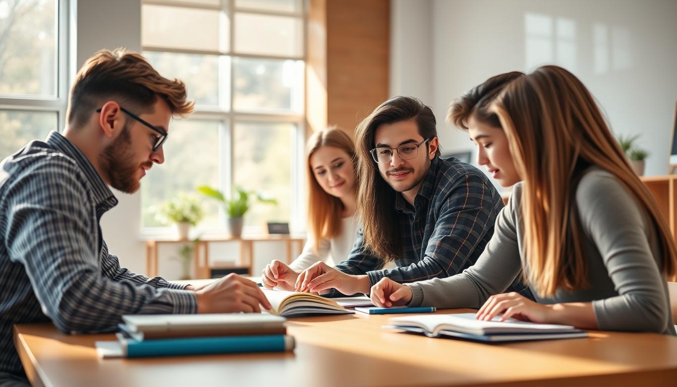 Modern university campus for students